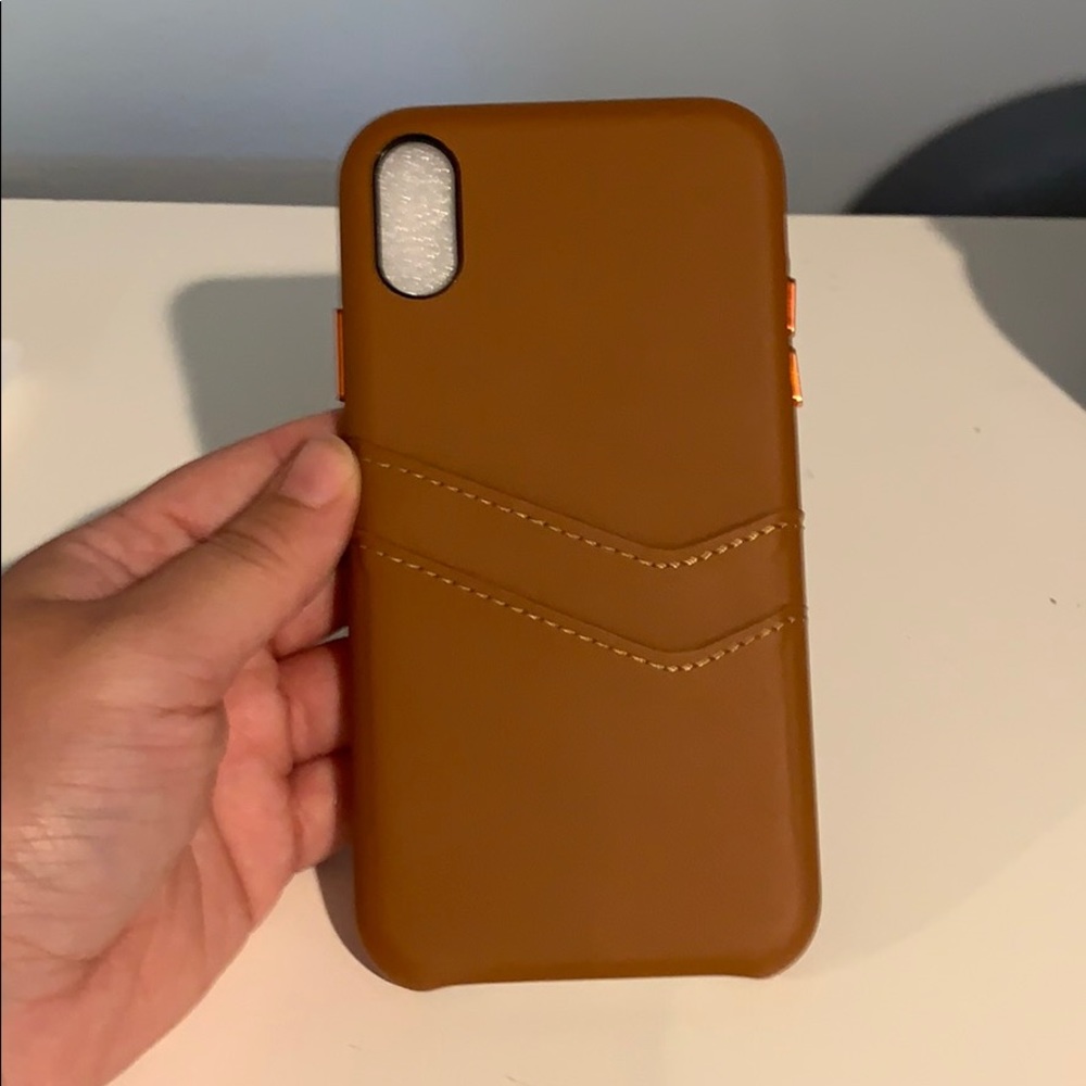 Wallet/card holder tan phone case